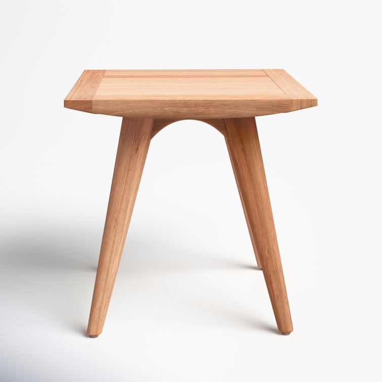 Milan 18.5 Teak Outdoor Side Table AllModern